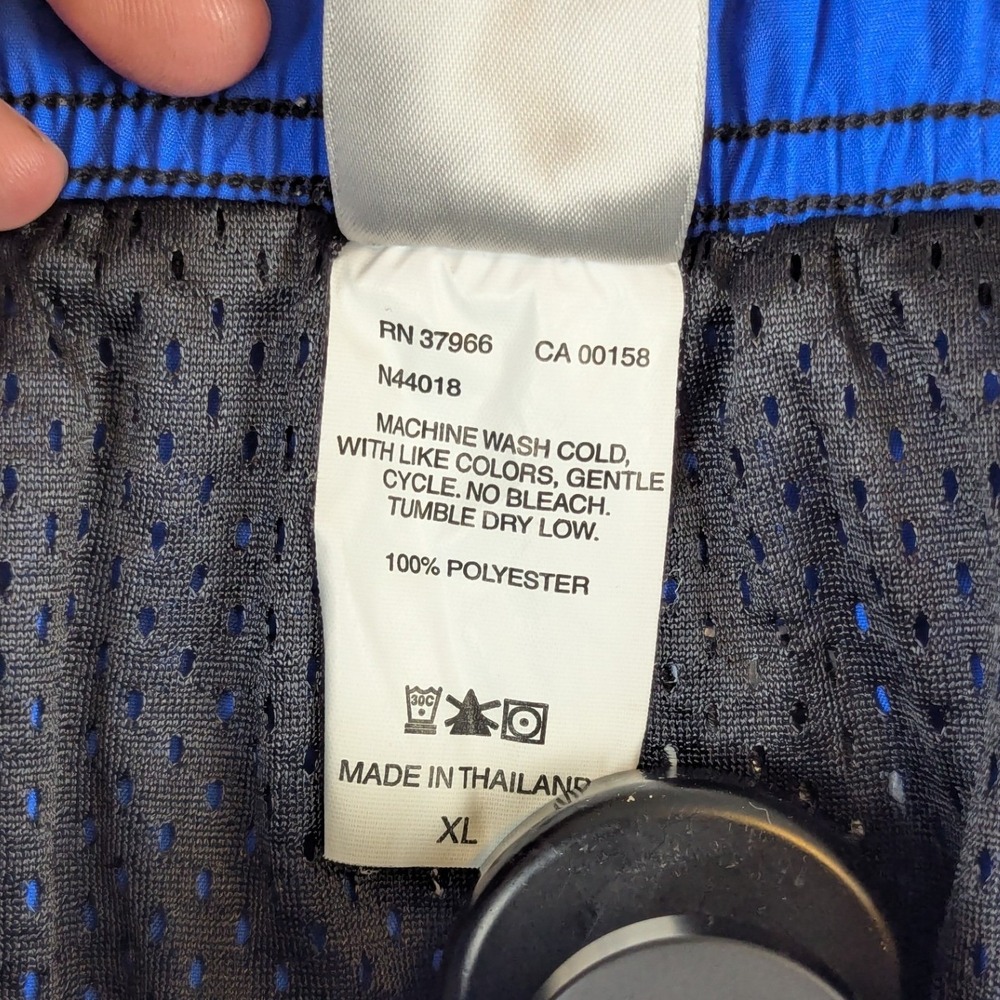 Lot of 2 Vintage Nike Silver Tag Shorts Mens XL Blue Black Mesh Lined Athletic - Picture 10 of 16